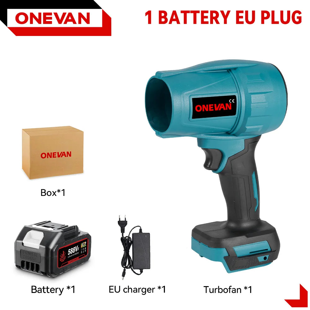 ONEVAN 2000W Brushless Turbo Cordless Air Blower for Makita Battery