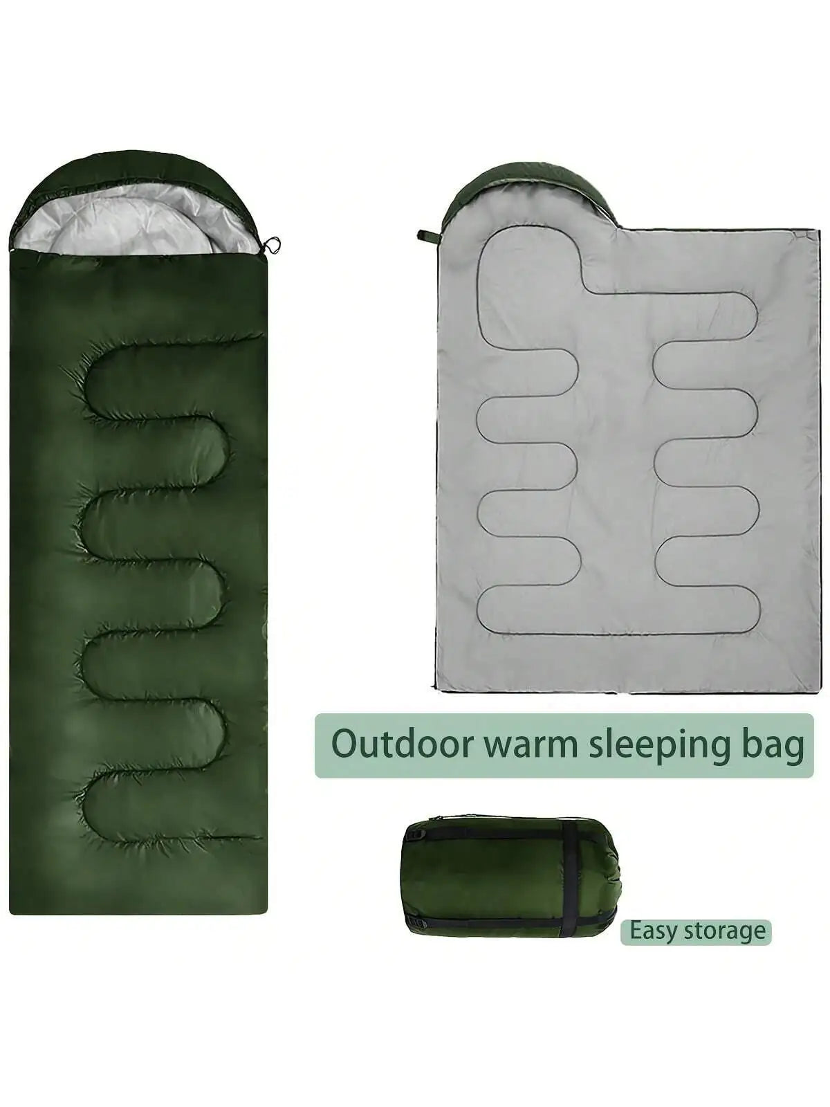 Outdoor Camping Sleeping Bag Polyester Foldable