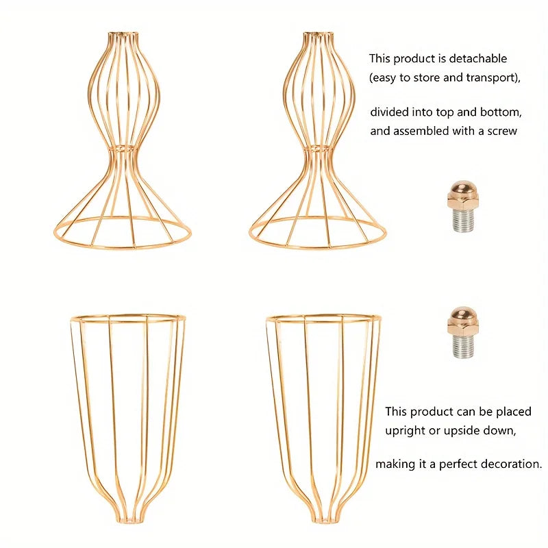 Metal Decorative Vases for Elegant Wedding Centerpieces and Seasonal Decorations