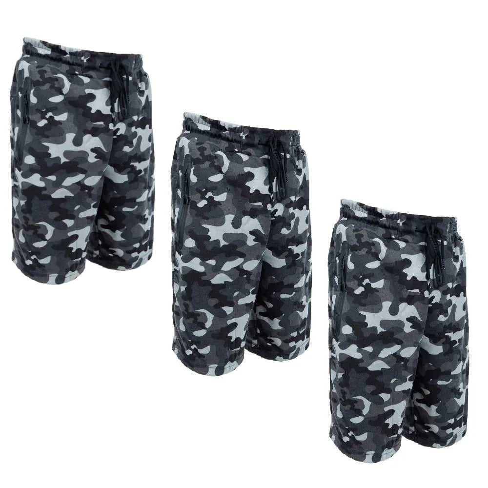 NONECN Men Sweat Shorts Elastic Waist With Pockets