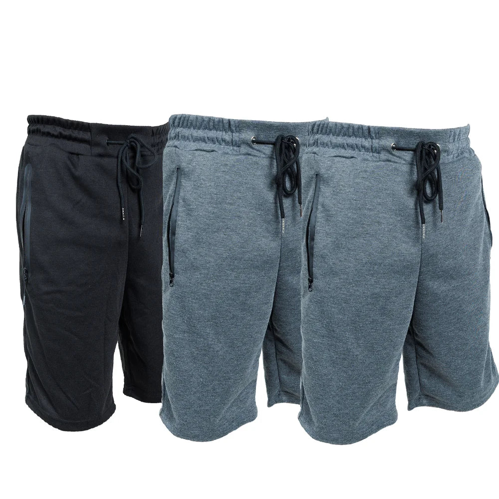 NONECN Men Sweat Shorts Elastic Waist With Pockets