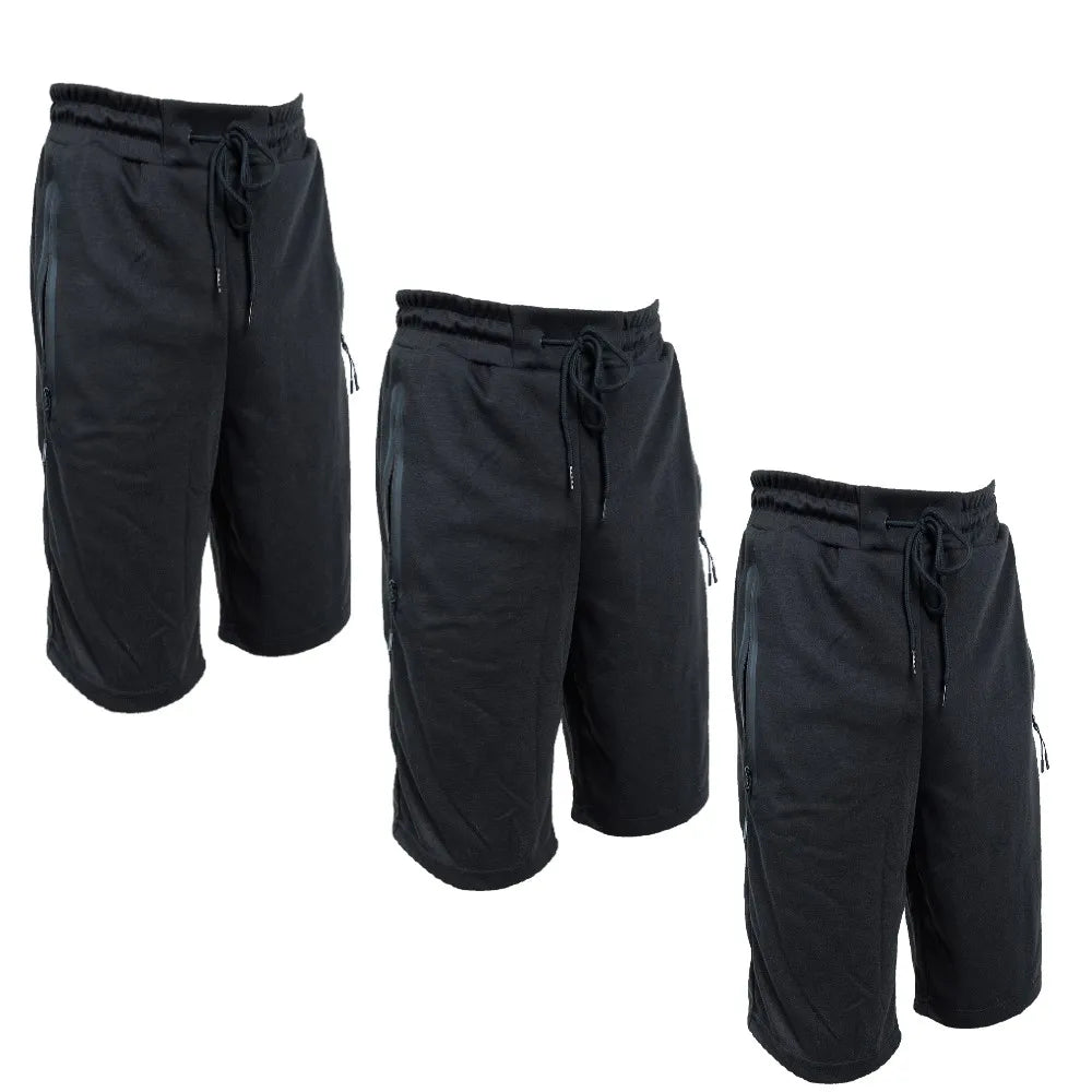 NONECN Men Sweat Shorts Elastic Waist With Pockets
