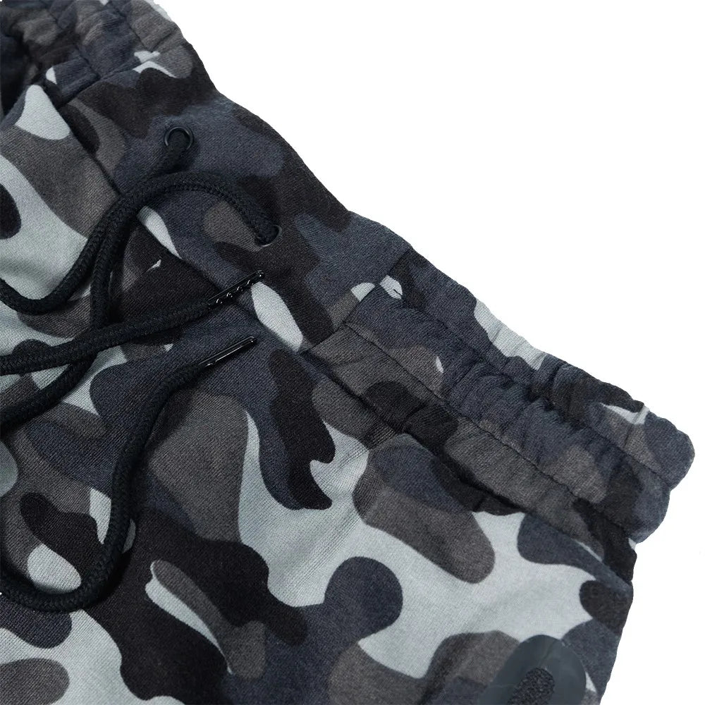 NONECN Men Sweat Shorts Elastic Waist With Pockets