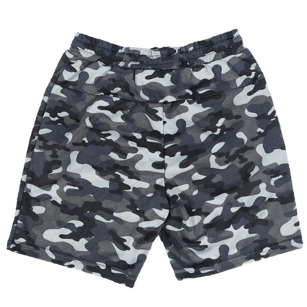 NONECN Men Sweat Shorts Elastic Waist With Pockets