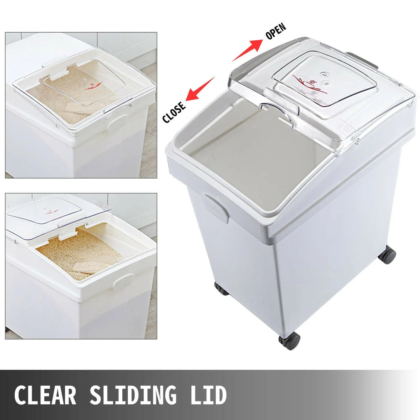 VEVOR Premium Dry Ingredient Storage Bin With Scoop Dustproof-Resistant Kitchenware
