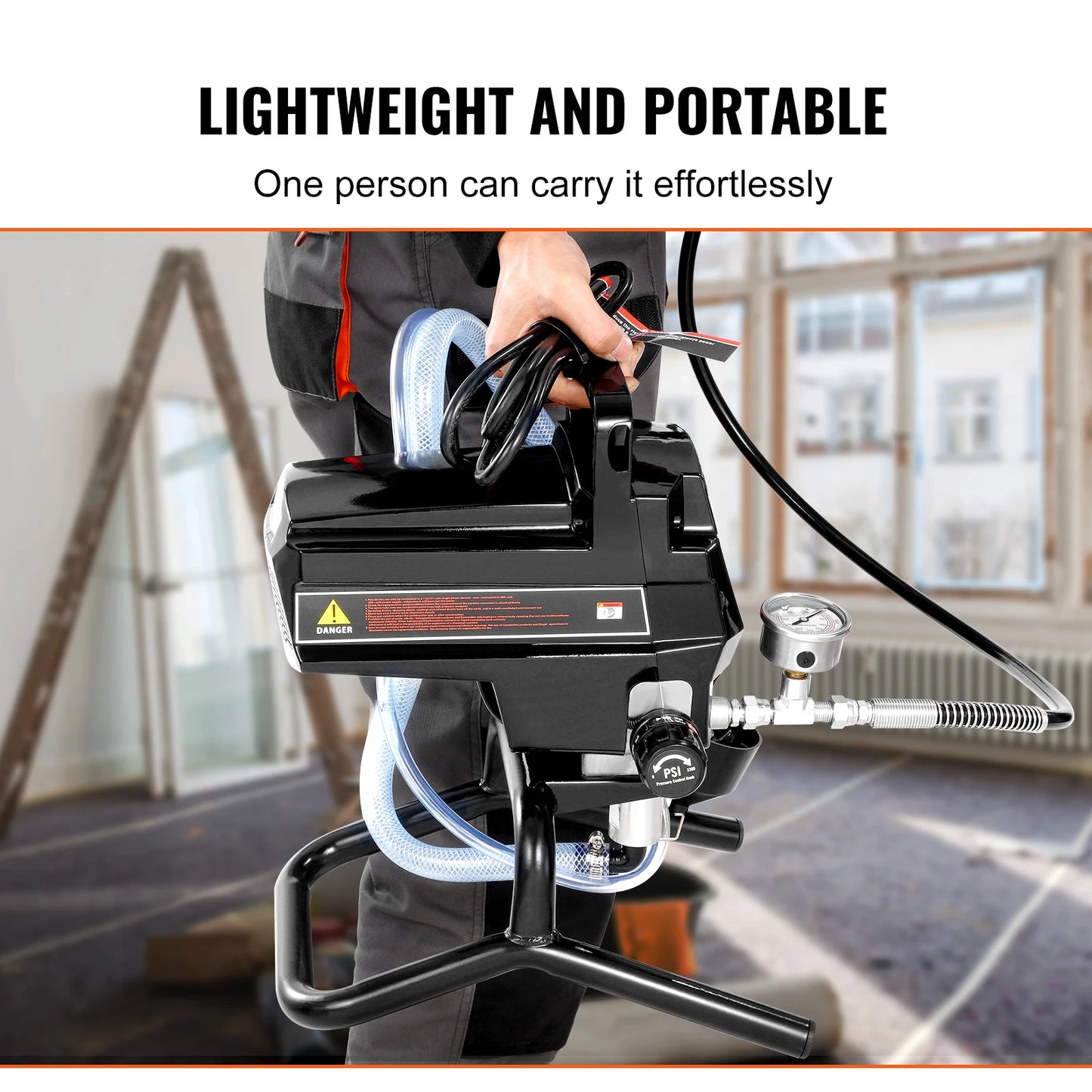 SucceBuy Airless Paint Sprayer 750W 3000 PSI