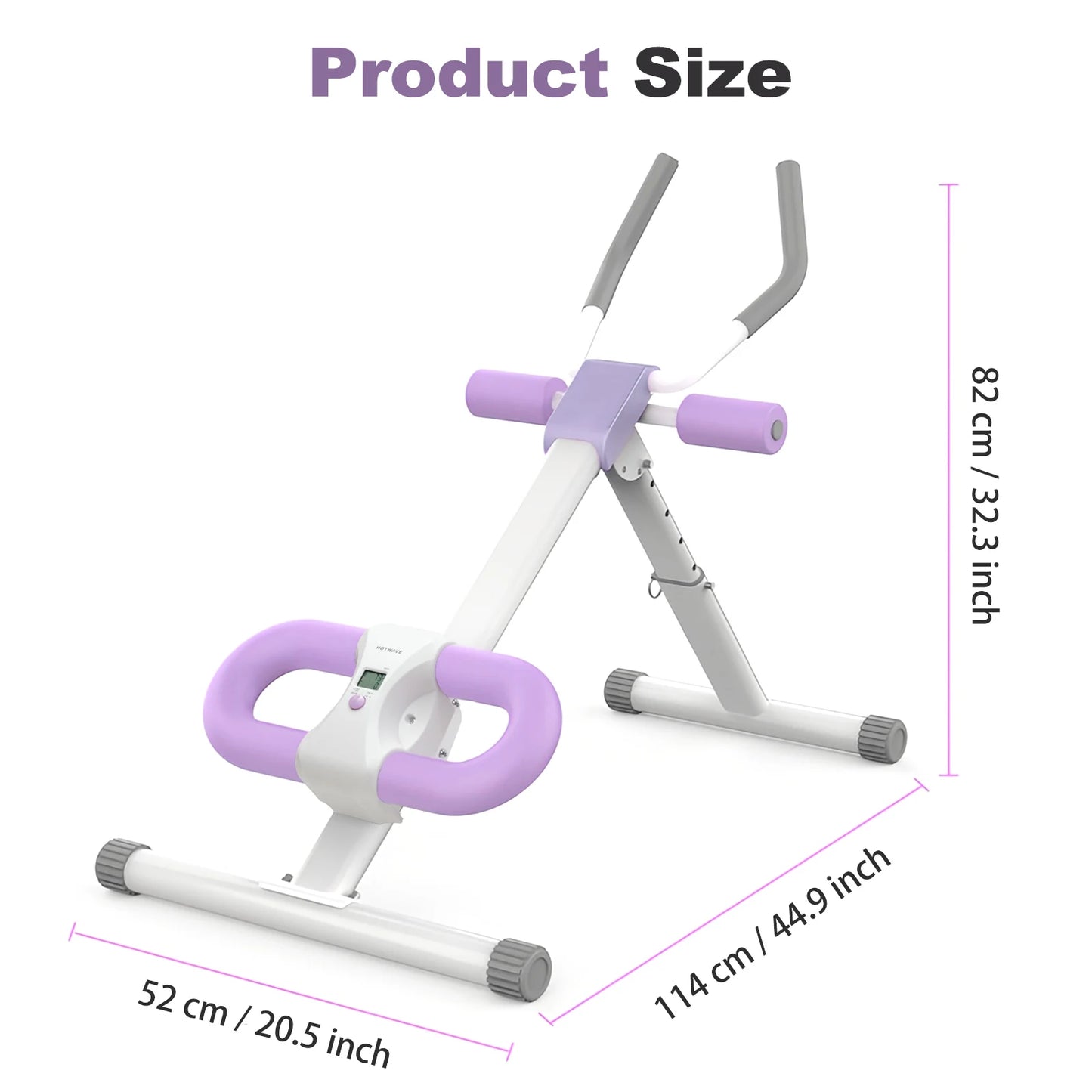 Folding Abdominal Crunch Machine For Home Gym With Resistance Bands