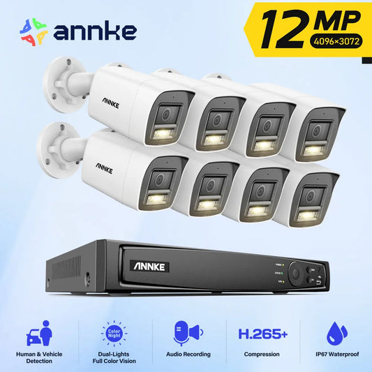 ANNKE 12MP Smart Dual Light PoE Camera Kit