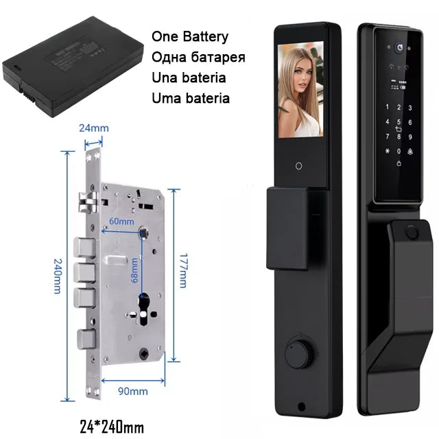 YKESDLC Alexa Voice Door Lock With Camera