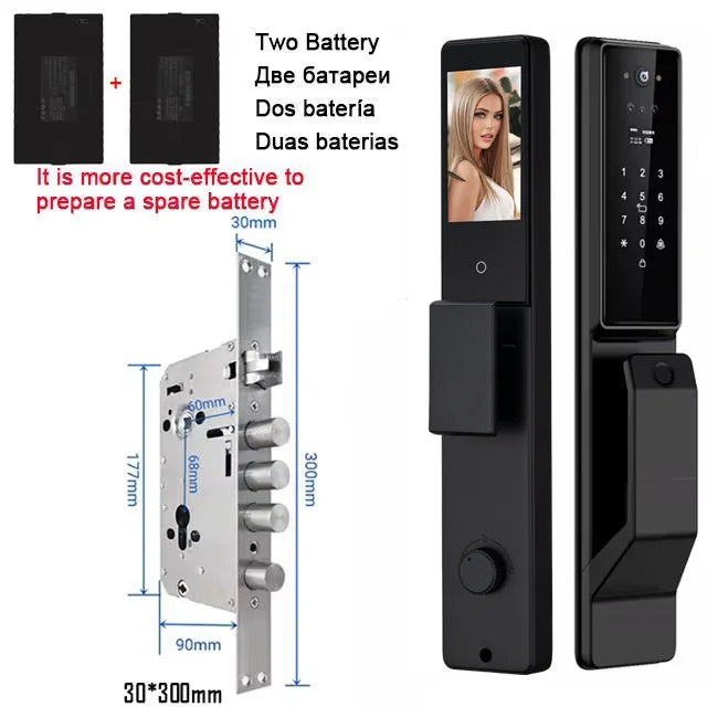 YKESDLC Alexa Voice Door Lock With Camera