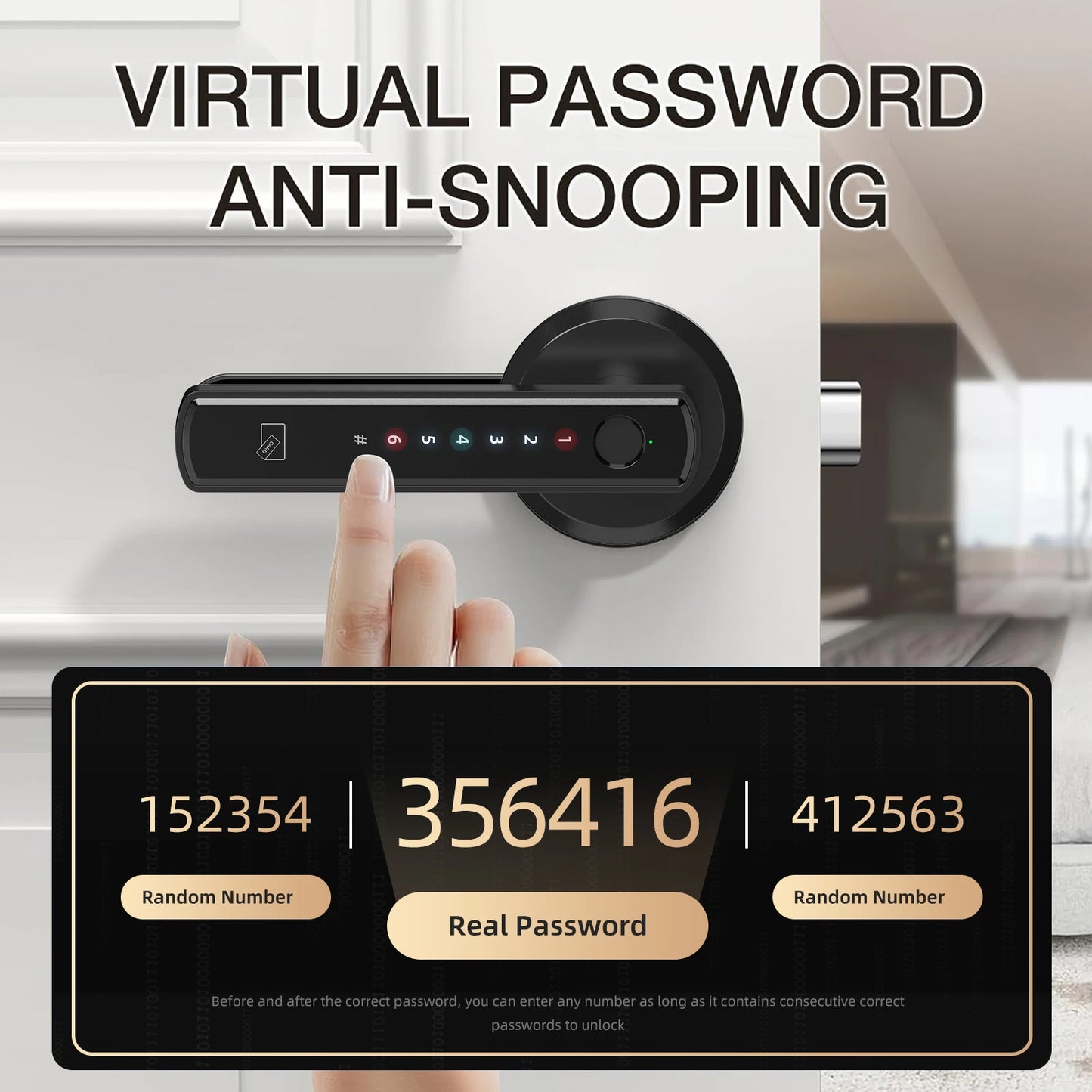 Viladepot Smart Lock Fingerprint Door Lock With App Control Bluetooth Keypad