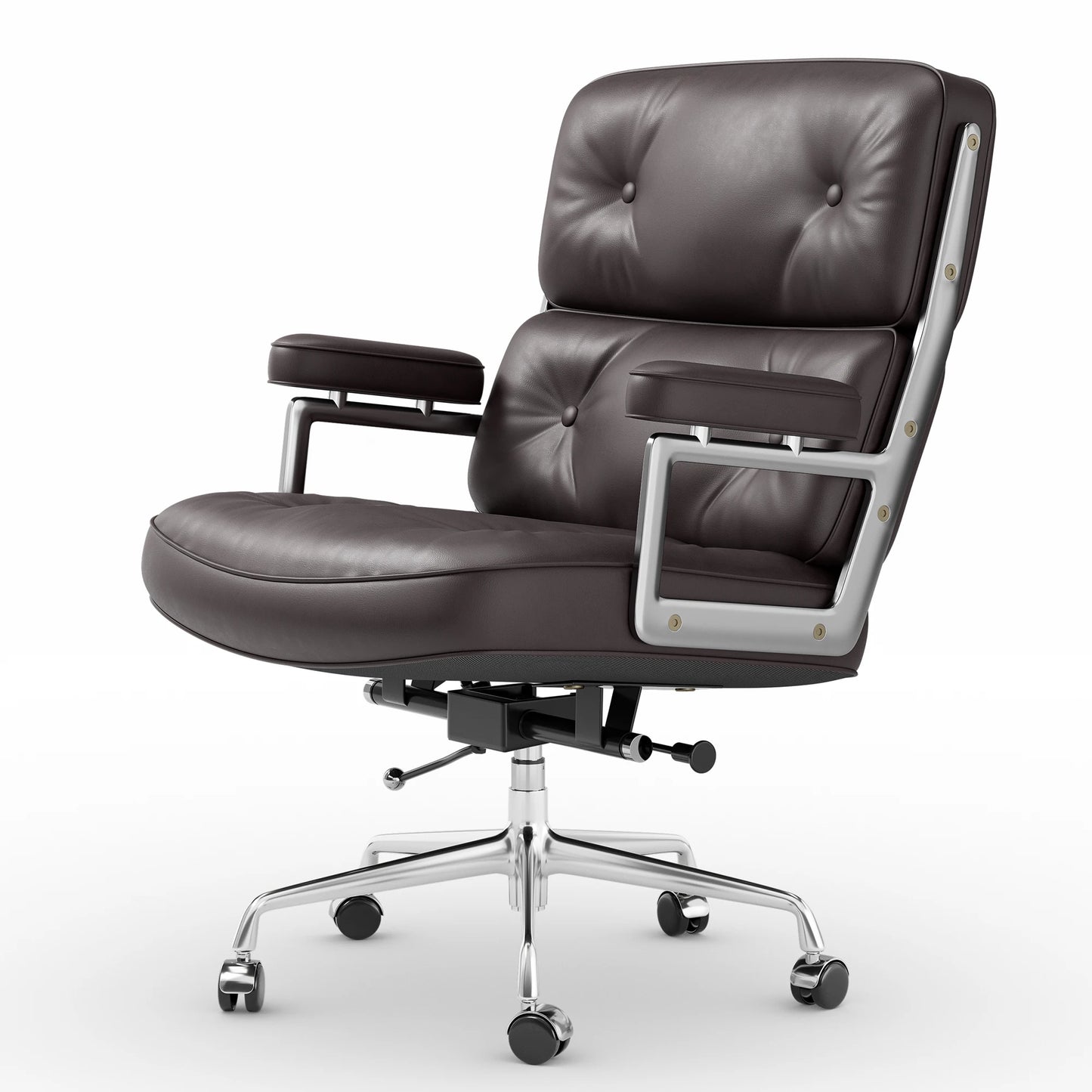 Furgle Genuine Leather Office Chair With Arms