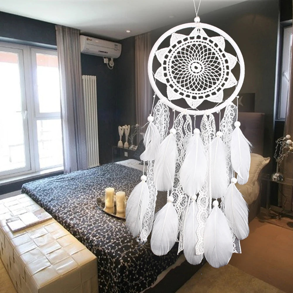 Shunmaii Dream Catcher Wind Chimes Circle Ring Wall Hanging