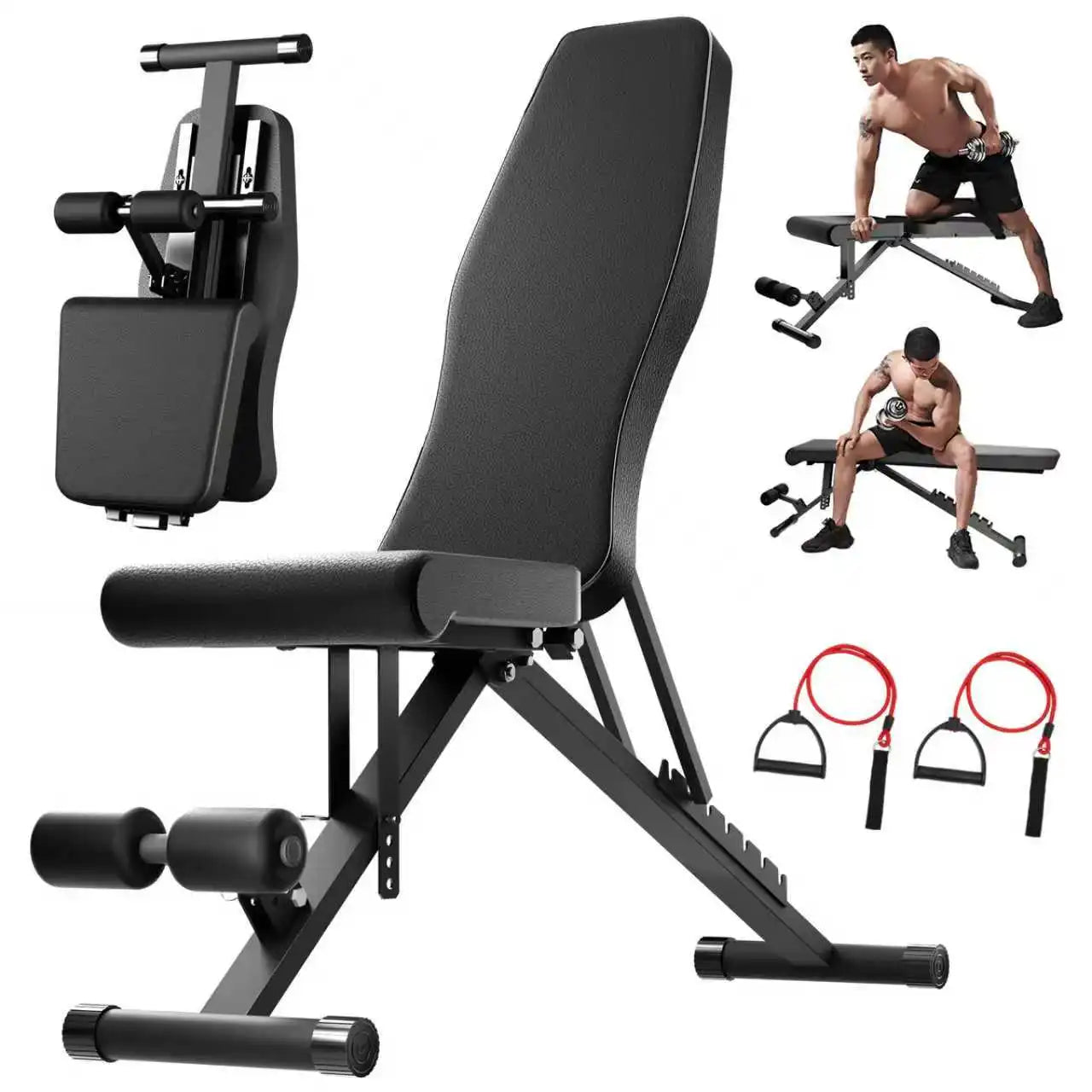 Adjustable Weight Bench Foldable For Full Body Workout 1000 Pounds Capacity