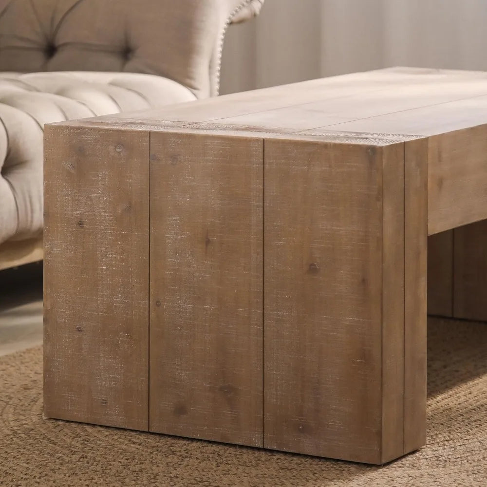 DAFIFY Natural Wood Coffee Table