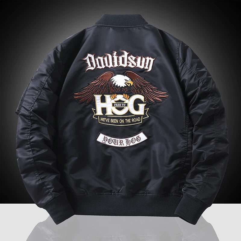 Flight Jacket for Men Embroidered Workwear Pilot Style
