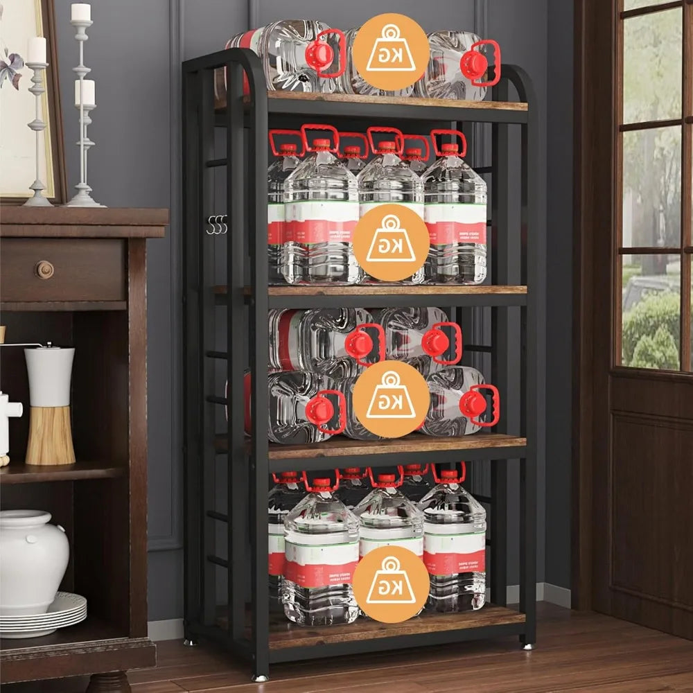 RBXC 4-Tier Microwave Oven Stand With Storage Shelves