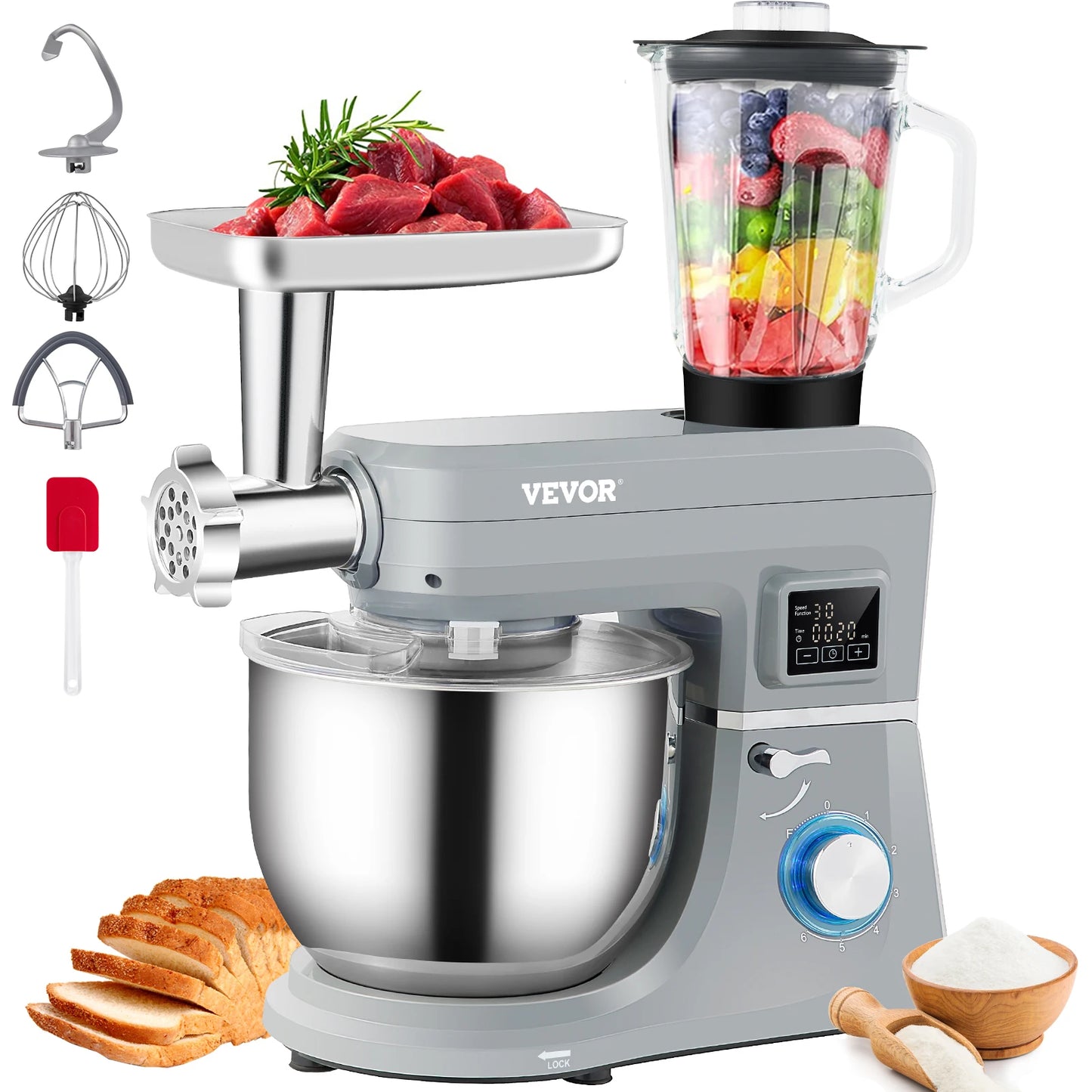 VEVOR 5 In 1 Stand Mixer Electric Multifunction