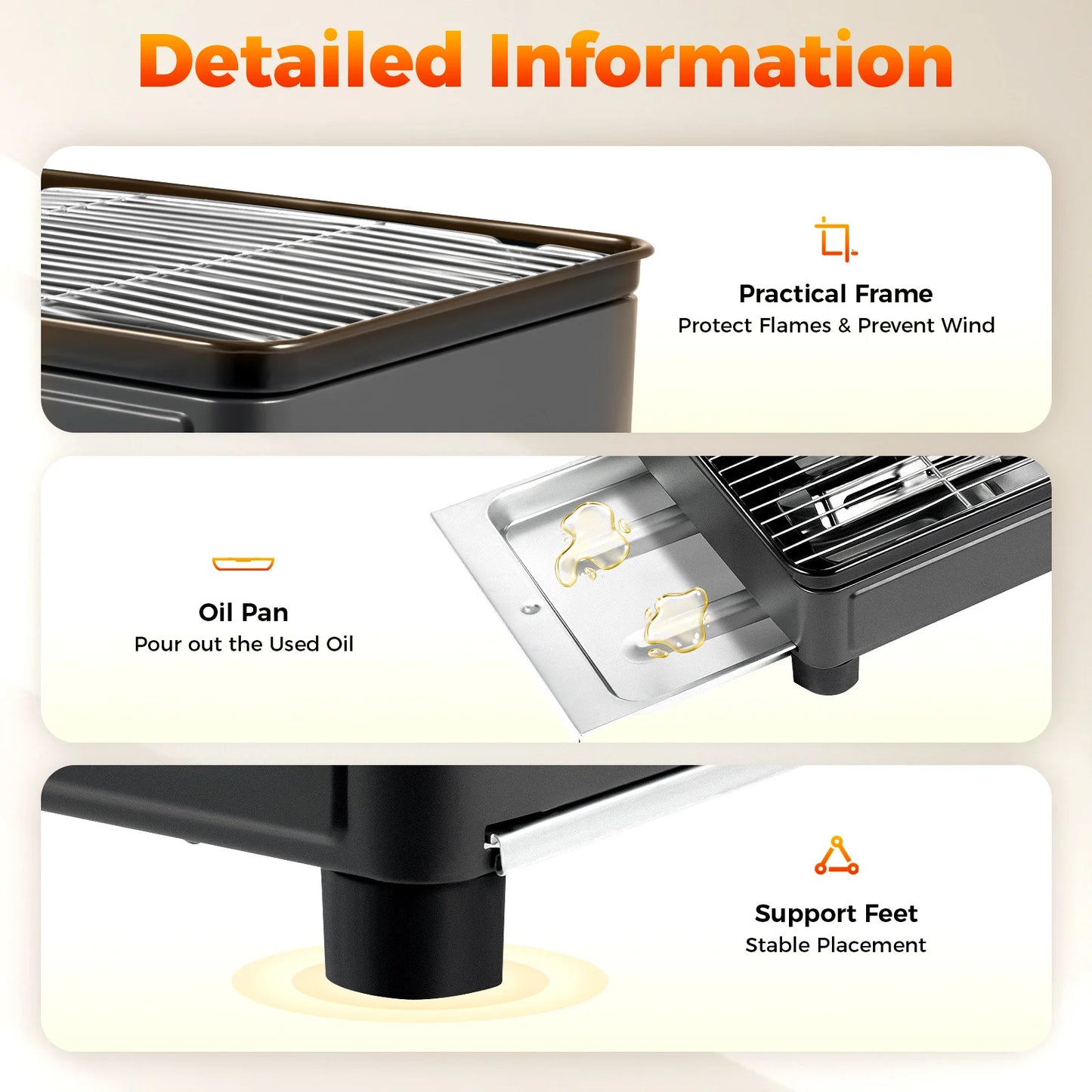 Portable Camping Gas Stove With Ignition Stainless Steel For Trekking Camping