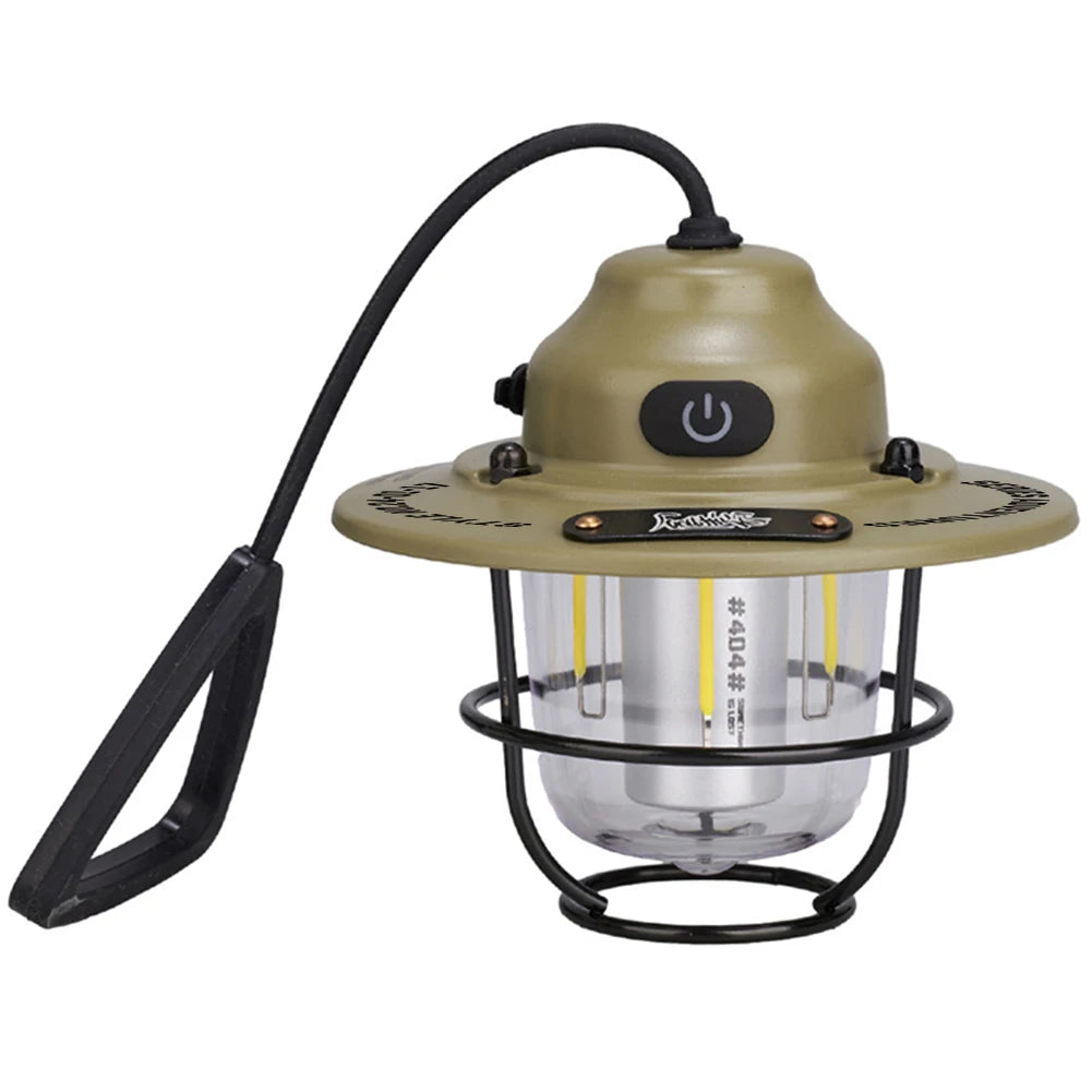 LED Camping Lantern Dimmable Type C Charging 4 Light Modes