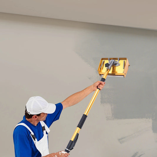 Adjustable Drywall Tool With Leakproof Mud Pan