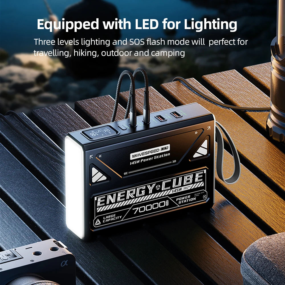 Movespeed LED Camping Lantern 70000mAh Battery Outdoor Outage