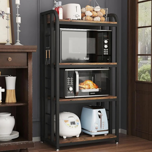 RBXC 4-Tier Microwave Oven Stand With Storage Shelves