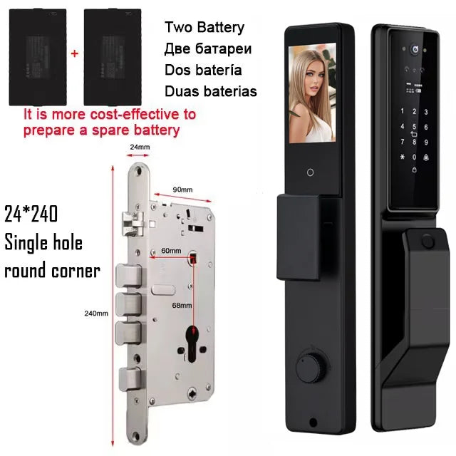 YKESDLC Alexa Voice Door Lock With Camera