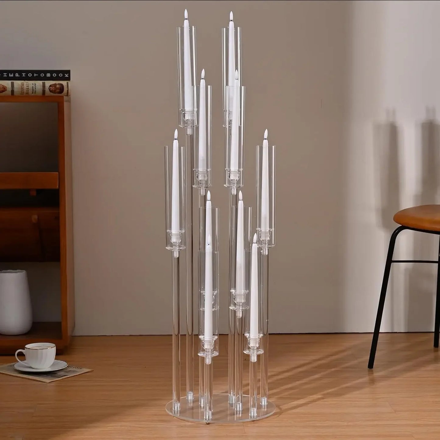 Acrylic Candelabra Centerpiece For Wedding Tables