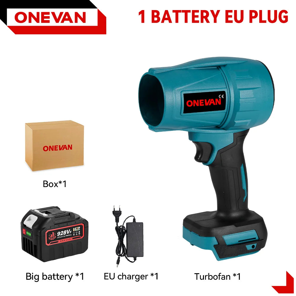 ONEVAN 2000W Brushless Turbo Cordless Air Blower for Makita Battery