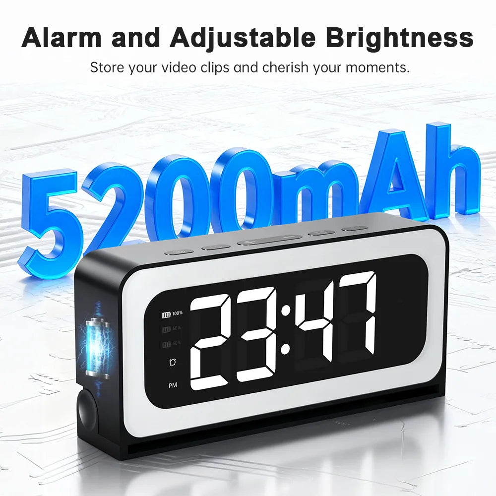NOAHTEC 1080P Alarm Clock Camera Wireless IR