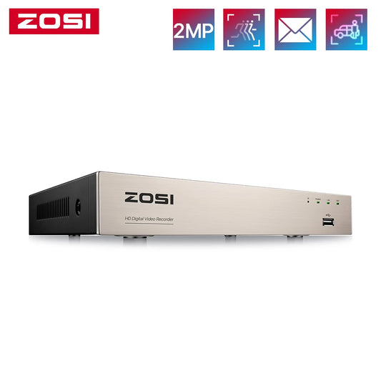 ZOSI 1080P 8 Channel DVR Recorder H265 Plus Hybrid 4 In 1
