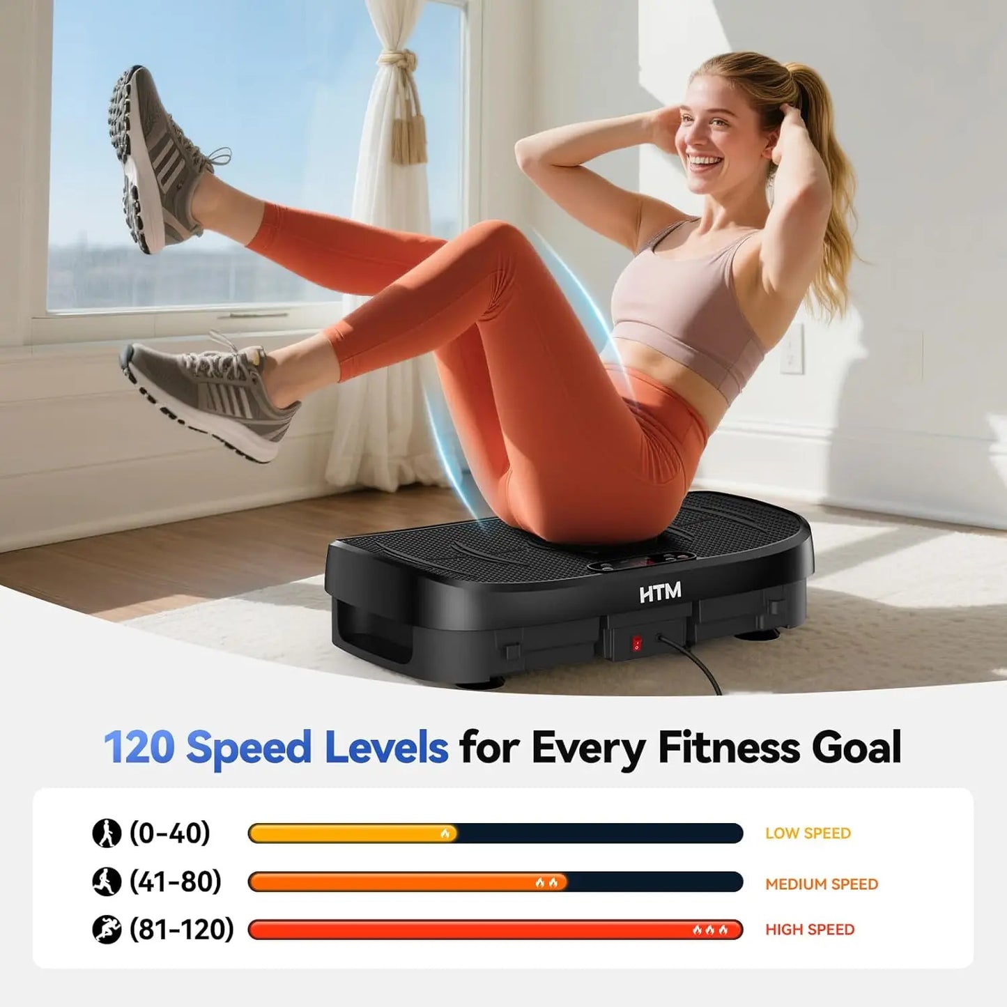 Vibration Plate Fitness Multi-Function Trainer