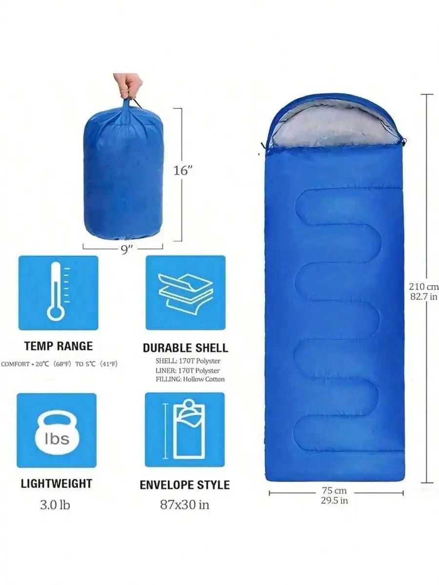 Outdoor Camping Sleeping Bag Polyester Foldable