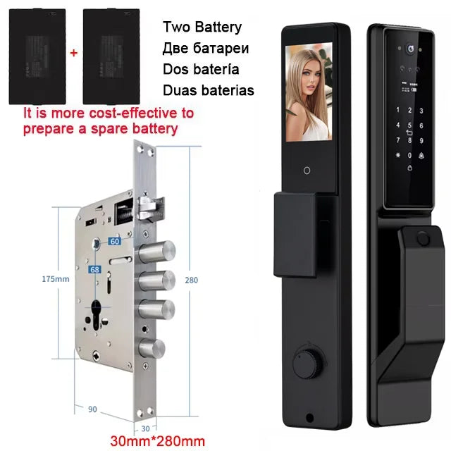 YKESDLC Alexa Voice Door Lock With Camera