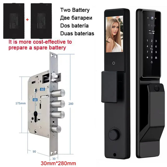 YKESDLC Alexa Voice Door Lock With Camera