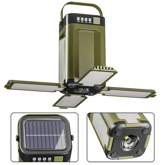 Shunmaii Solar Camping Light Power Bank Lantern Foldable