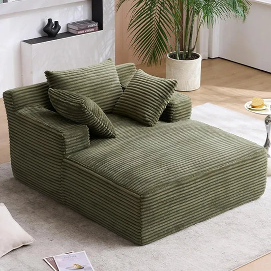 Chaise Lounge Chair With Pillows For Living Room