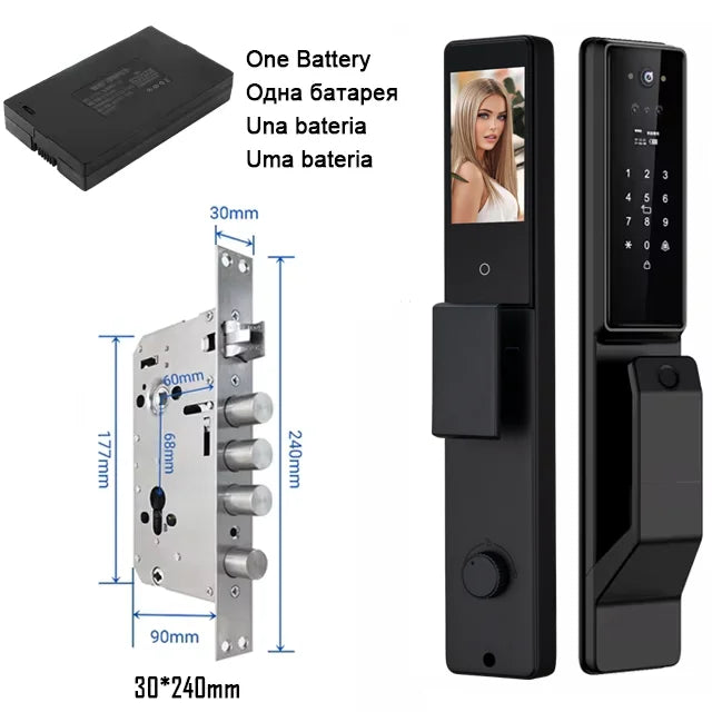 YKESDLC Alexa Voice Door Lock With Camera