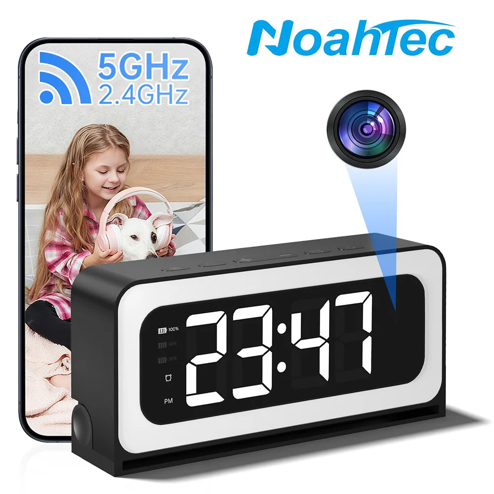 NOAHTEC 1080P Alarm Clock Camera Wireless IR