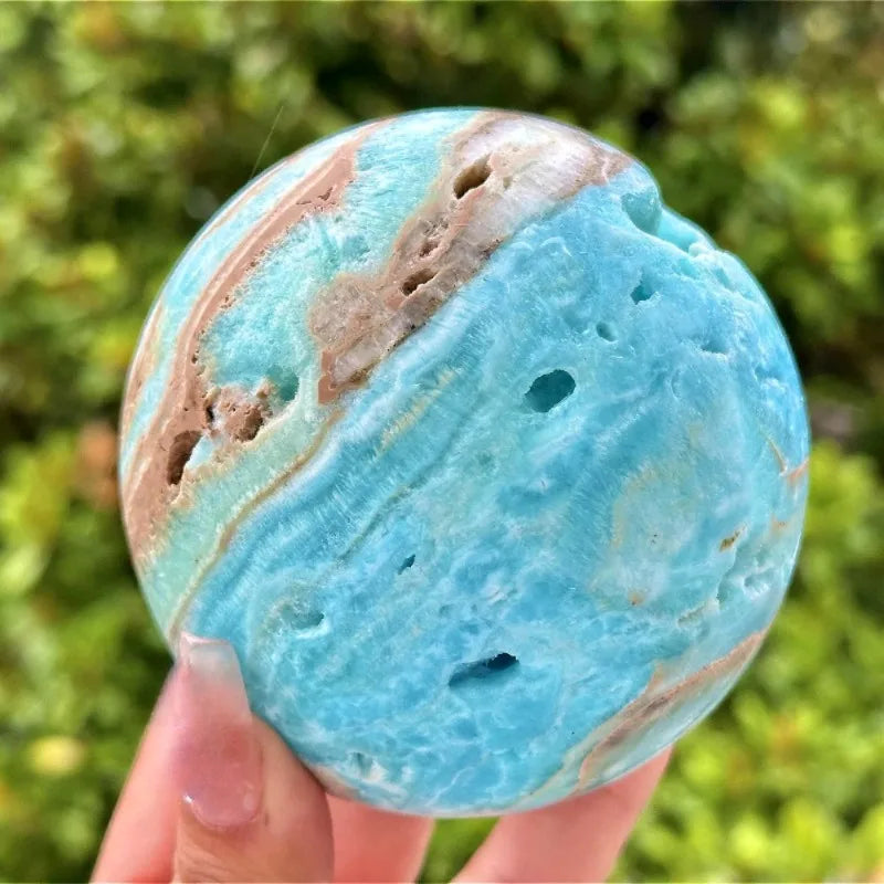 CrystalHola Hemimorphite Sphere Bohemian Style Home Decor