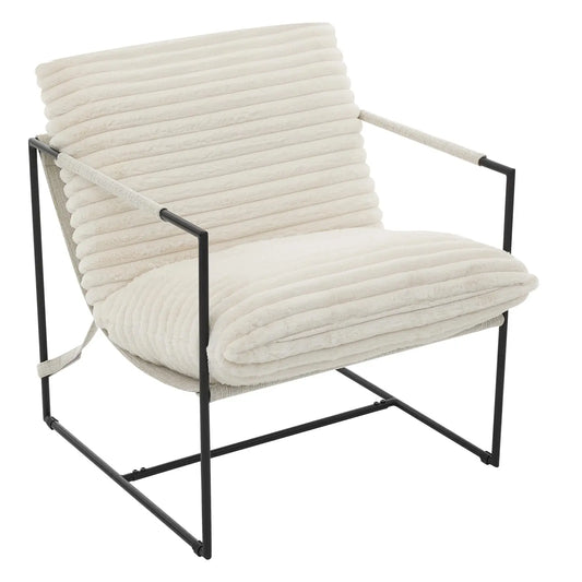 HiMISS Modern Sling Accent Chair With Metal Frame