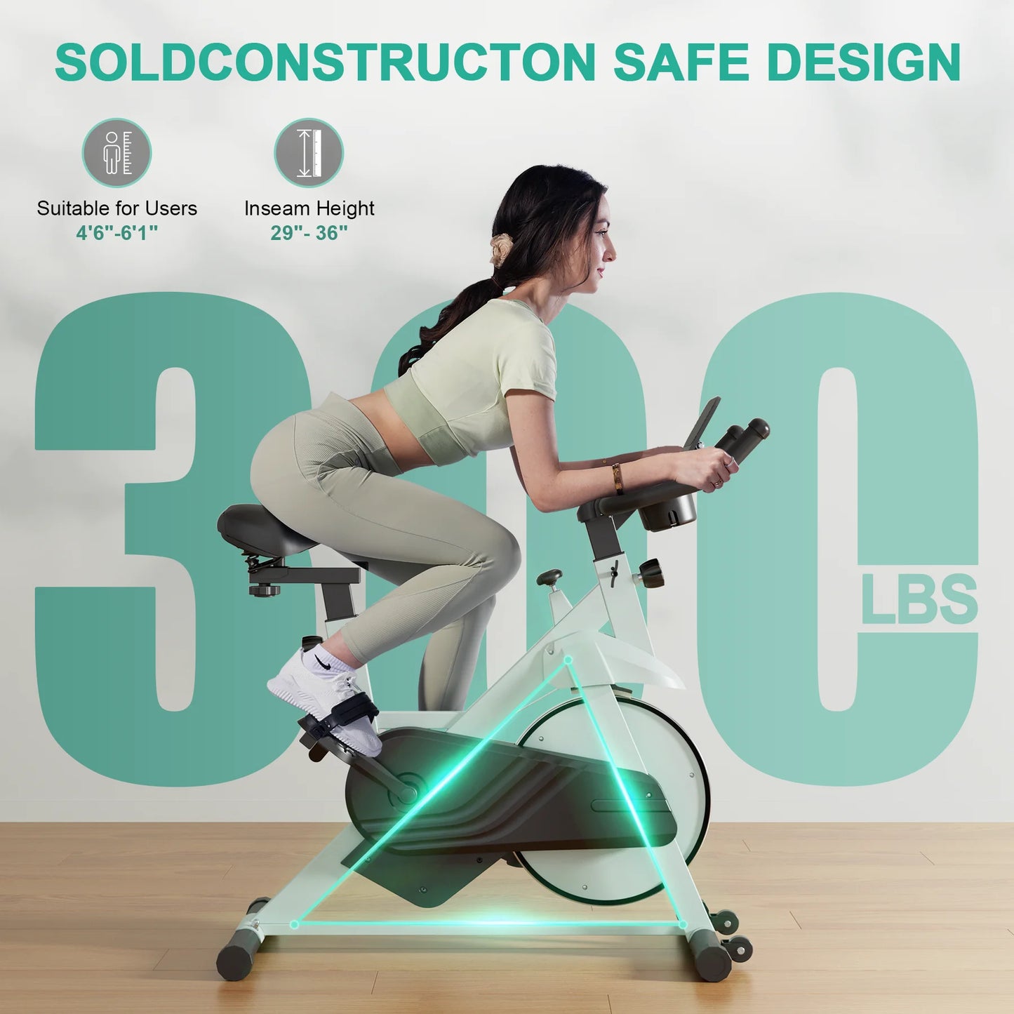 Superun Exercise Bike With 32-Level Magnetic Resistance For Home