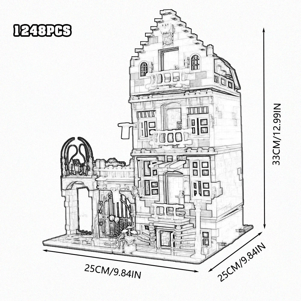 Adorable Bedroom House Building Blocks Model