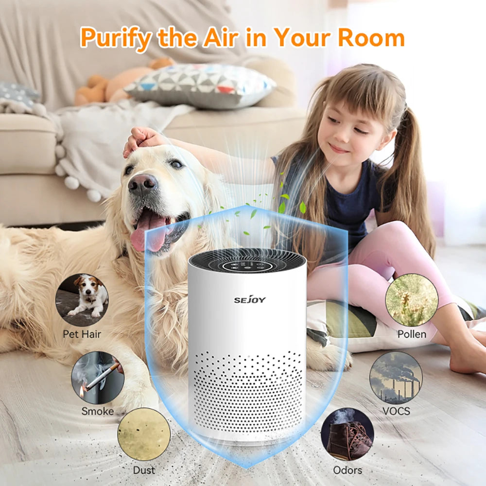 SEJOY HEPA Air Purifier With 4 Speeds And Timers