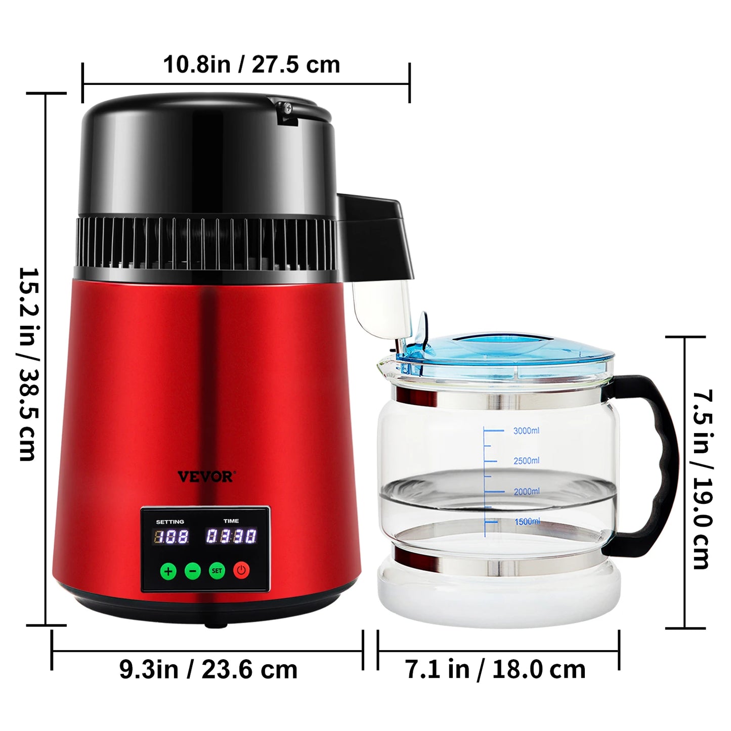 SucceBuy Water Distiller Purifier 1 L Per Hour