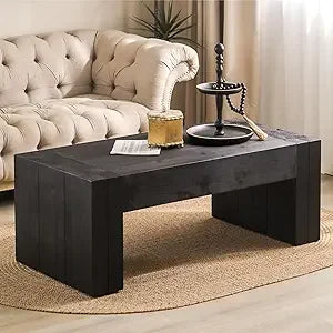 DAFIFY Natural Wood Coffee Table