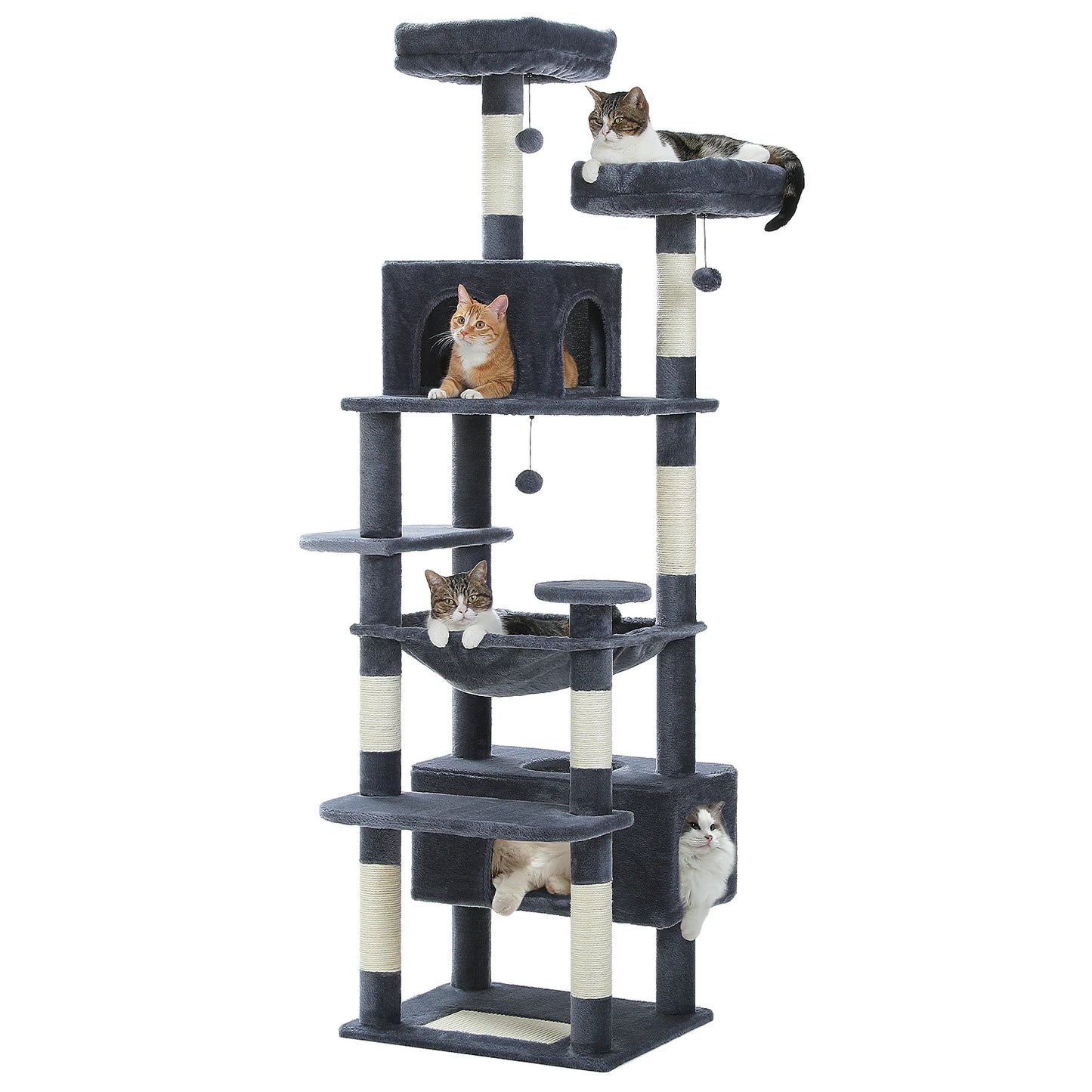 PAWZ Road Large Cat Tree and Tower for Indoor Cats with Sisal Scratching Posts