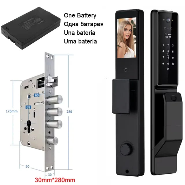 YKESDLC Alexa Voice Door Lock With Camera