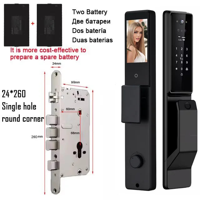 YKESDLC Alexa Voice Door Lock With Camera
